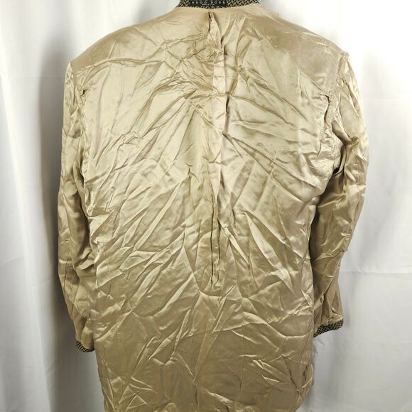 Hugo Boss Mens 44L Beige Wool 2-Button Ventless Sports Coat Blazer Suit - Picture 6 of 11